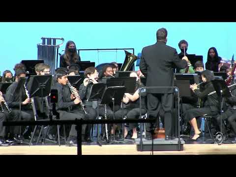 Enloe High School Symphonic Band performs Allied Honor on 3/22/2022