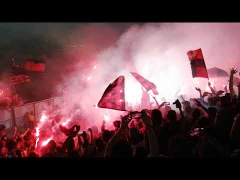 "Celebración del Centenario Rojinegro" Barra: La 12 • Club: Alajuelense