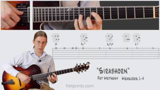 Learn "Sirabhorn" (Pat Metheny) | Measures 1-4 / 17-20