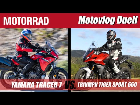Triumph Tiger Sport 660 vs. Yamaha Tracer 7: MotoVlog Duell