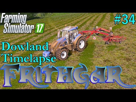 FS17 Timelapse, Dowland Farm Seasons #34: Rolling The Clamp And Mowing!