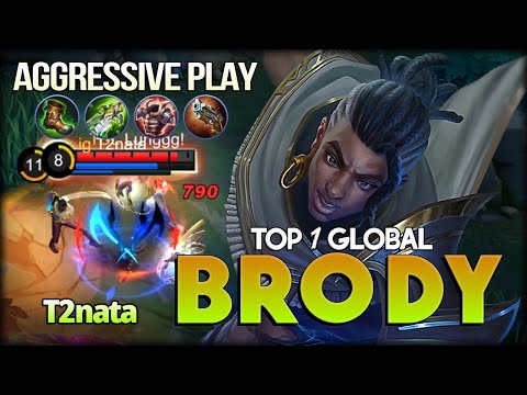 Aggressive Mode Nameless Stray! T2nata Top 1 Global Brody - Mobile Legends: Bang Bang