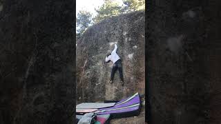Video thumbnail of Sock Hop, V6. Pine Mountain