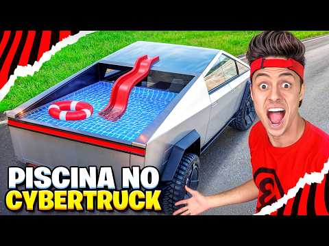 I built a swimming pool in my cybertruck!