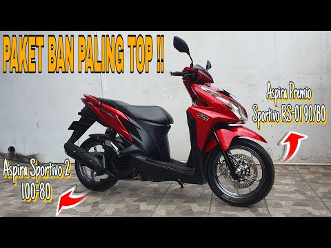 THE MOST COMFORTABLE TIRE PACKAGE || FRONT ASPIRA SPORTIVO RS-01 90/80 || REAR ASPIRA SPORTIVO-2 ...