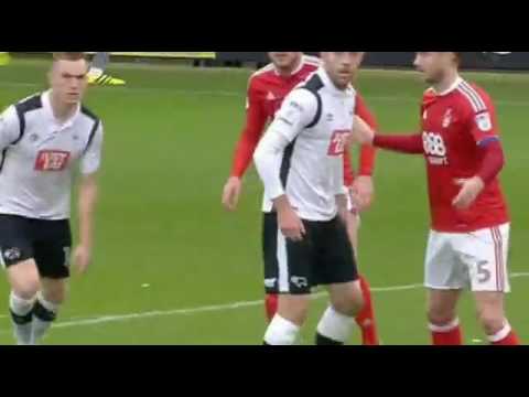 BENDTNER OWN GOAL  DERBY 1-0 Nottingham Forest