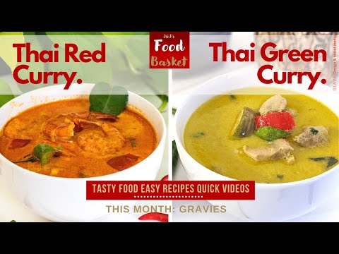 Thai Red Curry Shrimp | Thai Green Curry Chicken