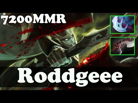 Dota 2 - Roddgeee 7200 MMR Plays Phantom Assassin - Pub Match Gameplay