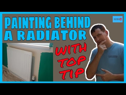 How to paint behind a radiator. Painting tips.