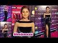 Shehnaaz Gill Looking Gorgeous In Black On The Pink Carpet Of Bollywood Hungama Style Icons Award