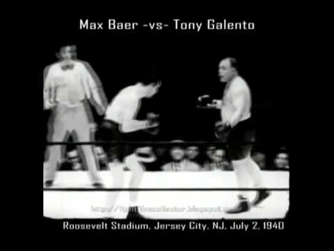 Max Baer  vs  Tony Galento 1940 16mm transfer