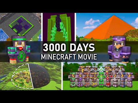3000 Days of Survival Minecraft FULL MOVIE