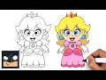 How To Draw Princess Peach Super Mario