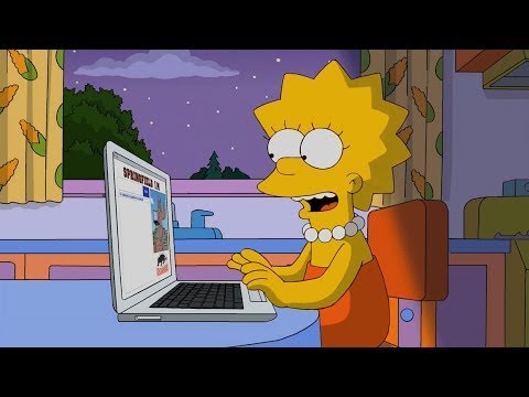The Simpsons  - Lisa creates an online social network Part 1 ✔2017