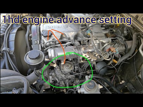 1hd engine, 2hd engine fuel pump advance setting