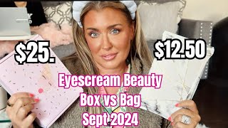 Eyescream Beauty Box and Bag Unboxing This was Hard to pick which was better | Hotmess Momma MD