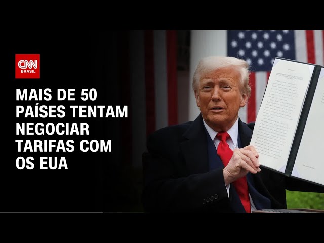 Tarifas: 50 países entram em contato para negociação | AGORA CNN