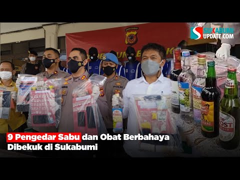9 Pengedar Sabu dan Obat Berbahaya Dibekuk di Sukabumi