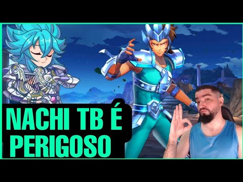 Formação Tri-Buff Orfeu de Lira com Nachi de Lobo - Saint Seiya Awakening