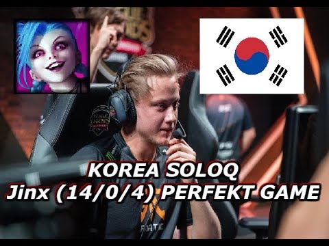 Fnatic Rekkles Korea BOOTCAMP Jinx (14/0/4) PERFEKT GAME | ALL HIGHLIGHTS | SoloQ Montage Vol.29