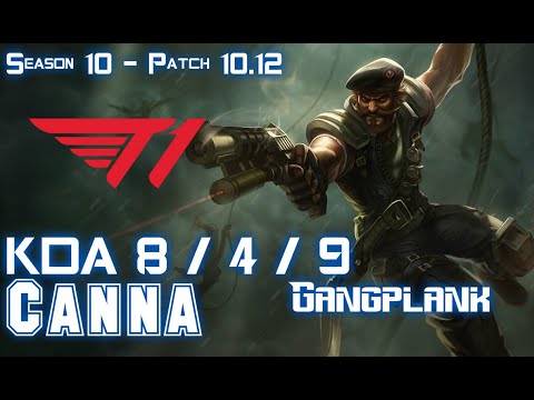 T1 Canna GANGPLANK vs RENEKTON Top - Patch 10.12 KR Ranked