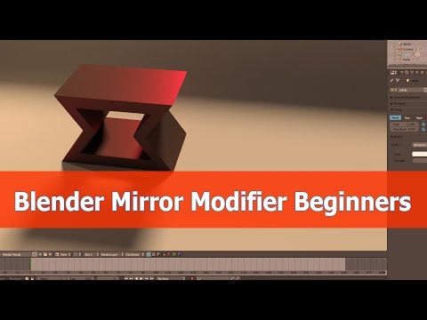 Blender Mirror Modifier Beginner Tutorial - YouTube