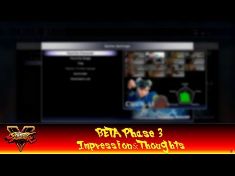 Street Fighter V : BETA Phase 3 - Impression & Thoughts