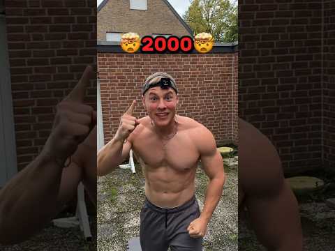 2000 Liegestütze in 1 Stunde ⏰ #gym #bodybuilding #training #rekord #liegestütze