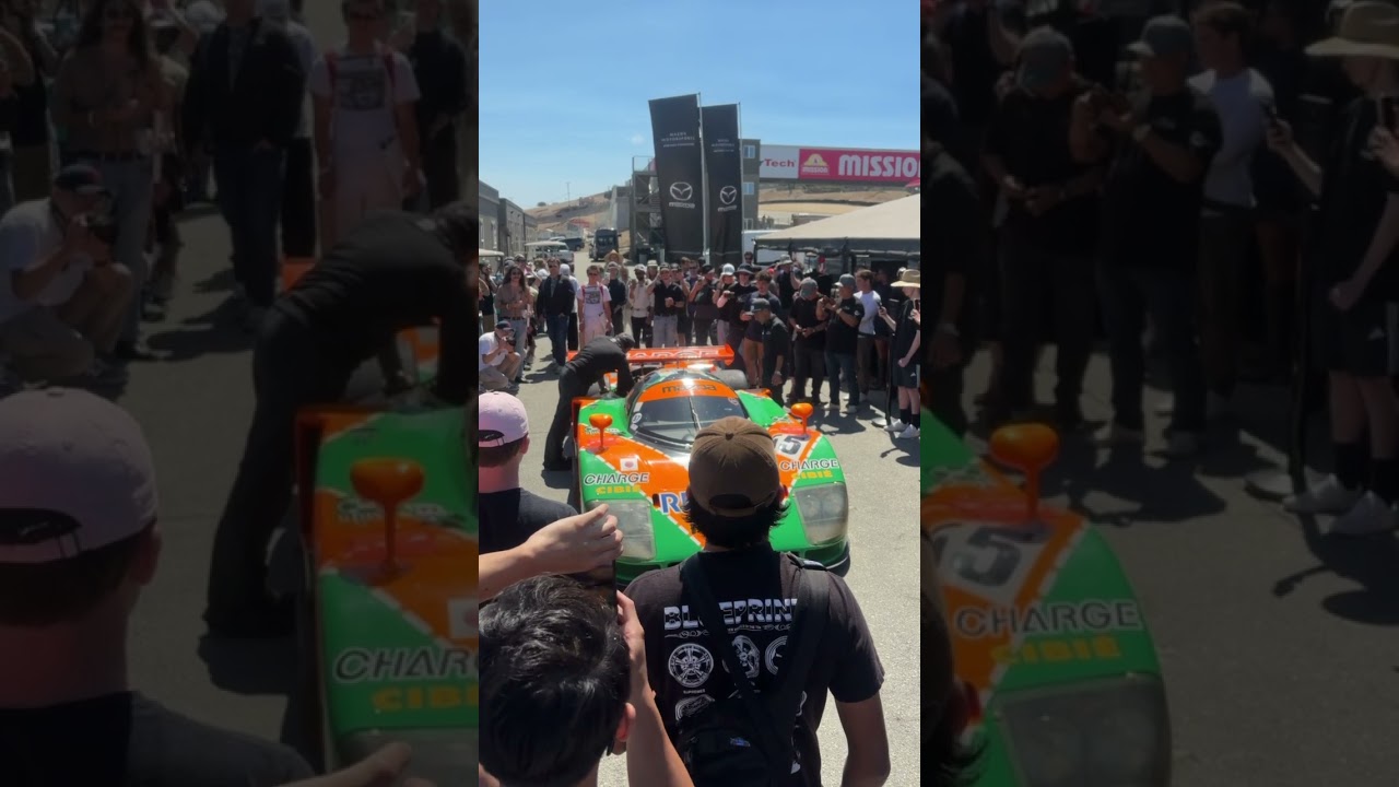 Glorious 787B Rotary Sounds at Rolex Monterey Motorsports Reunion