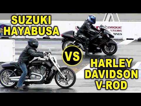 hayabusa vs harley davidson-Drag Race Compare #HayabusavsVRod #HarleyDavidsonvsHayabusa
