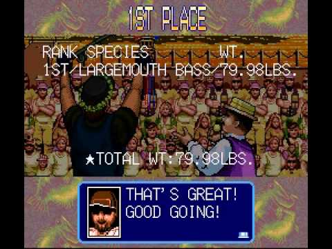 Bassin's Black Bass With Hank Parker Super Nintendo