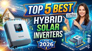 Top 5 Best Hybrid Solar Inverters 2026 ⚡ | Save Electricity Bills & Power Backup Solutions