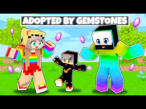 Adopted by the GEMSTONE FAMILY in Minecraft! (Hindi)
