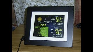 TEST-Funktionsprüfung  Digitaler Bilderrahmen mit integrierter Wetterstation Bresser DPF-820W
