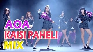 AOA _ Bing Bing(빙빙)|Bollywood|Hindi K-Pop Mix| Kaisi Paheli Zindagani