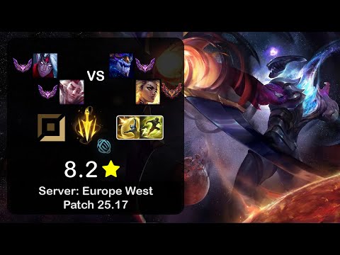 Varus ADC + Rakan vs Aurelion Sol + Rell - EUW Master - Patch 25.17