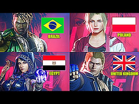 ALL 34 Characters Nationality in TEKKEN 8