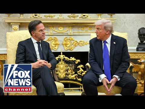 President Trump meets with NATO Sec General Mark Rutte at the White House