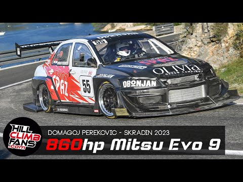 860hp Mitsubishi Evo9 - Domagoj Perekovic || Hill Climb Skradin 2023