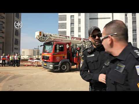 צפו: תרגיל המדמה נפילת טילים בנתניה