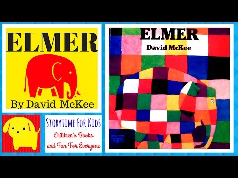 Elmer   By  David McKee  - ESL -  A Story about a Colorful Elephant -  Read in Englsih