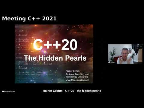 Rainer Grimm - C++20 - the hidden pearls - Meeting C++ 2021