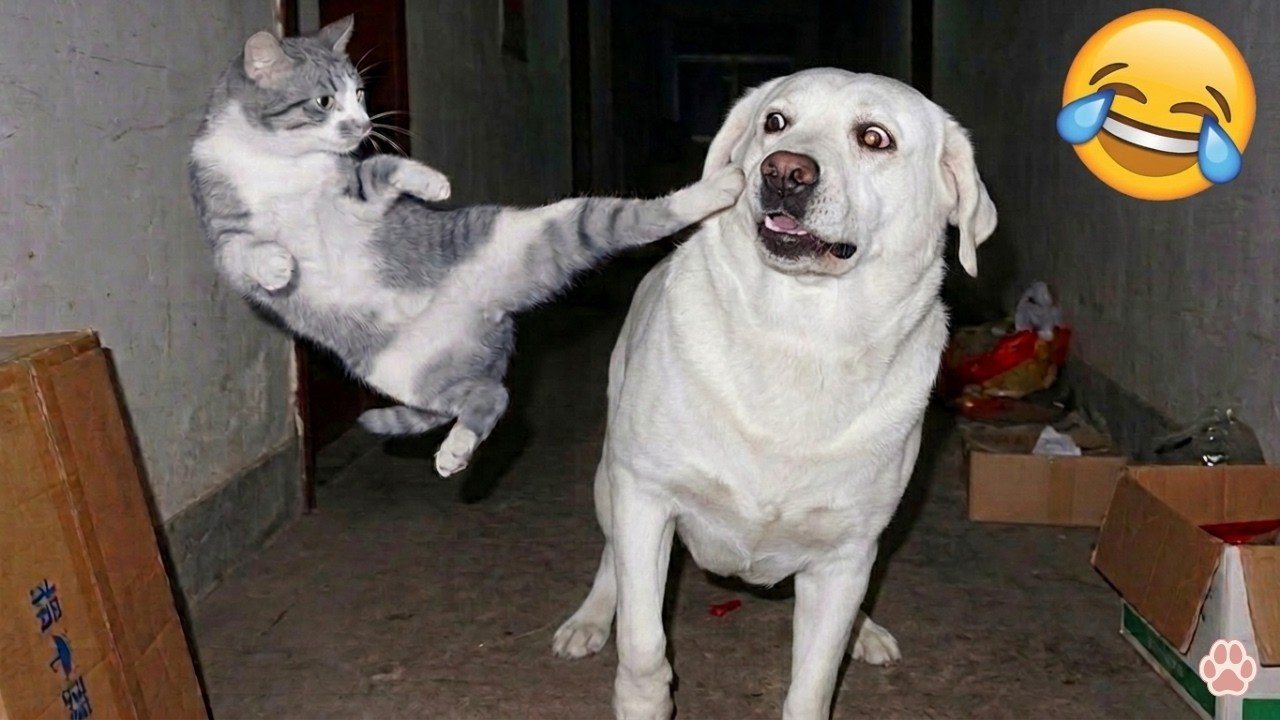 Cats vs Dogs: The Funniest Battle Ever! 😹🐶 Funny pet videos