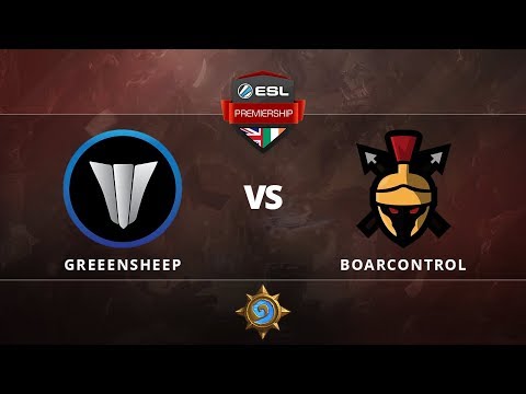 [Hearthstone] Greensheep vs Boarcontrol Group Stage Round 1 ESL Premiership Autumn 2017