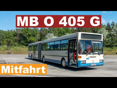 Mitfahrt im MB O 405 G (Zweitürer) durch Berlin