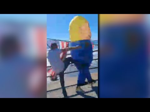 Man dressed in Trump costume allegedly assaulted at 'No Kings' protest