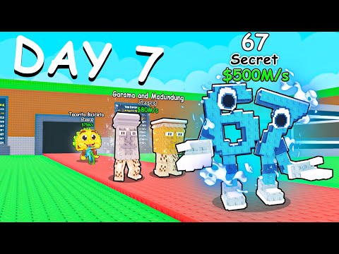 I Spent 7 Days In Steal A Brainrot!