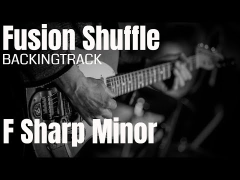 Fusion Shuffle Guitar Backing Track F Sharp Minor