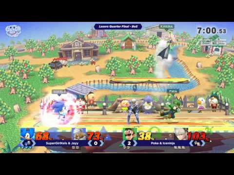 Poke & Iceninja vs SuperGirlKels & Jayy - GOML 2017 - Wii U Doubles Losers Quarter Finals