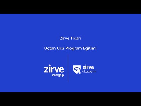 Zirve Ticari Eğitim Videosu